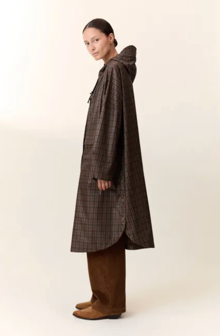 Leon & Harper Vannah Long Coat Brown