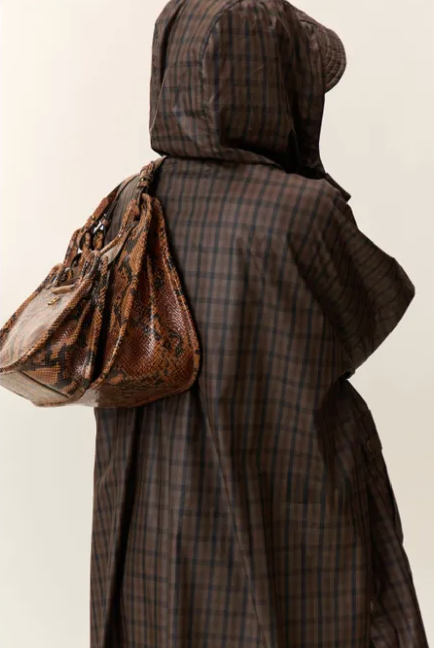 Leon & Harper Vannah Long Coat Brown