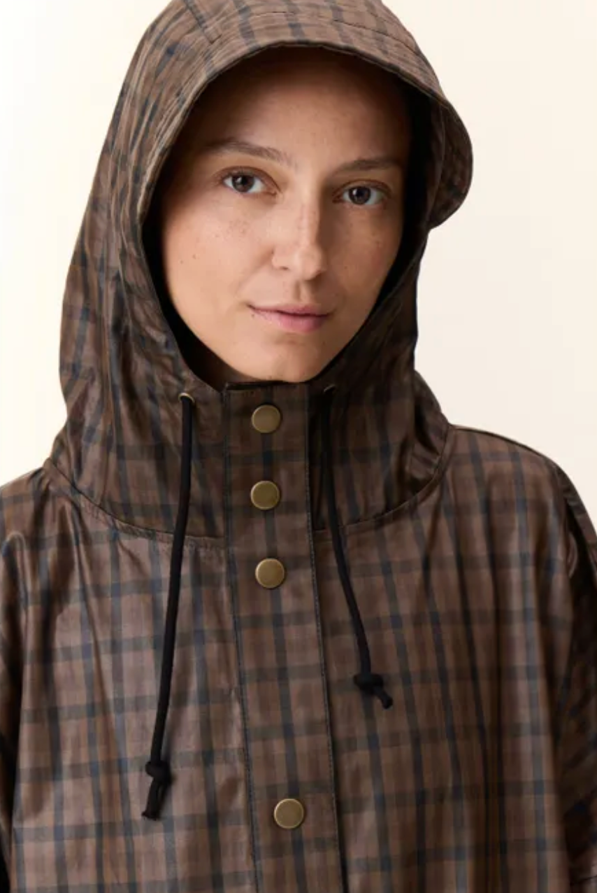 Leon & Harper Vannah Long Coat Brown