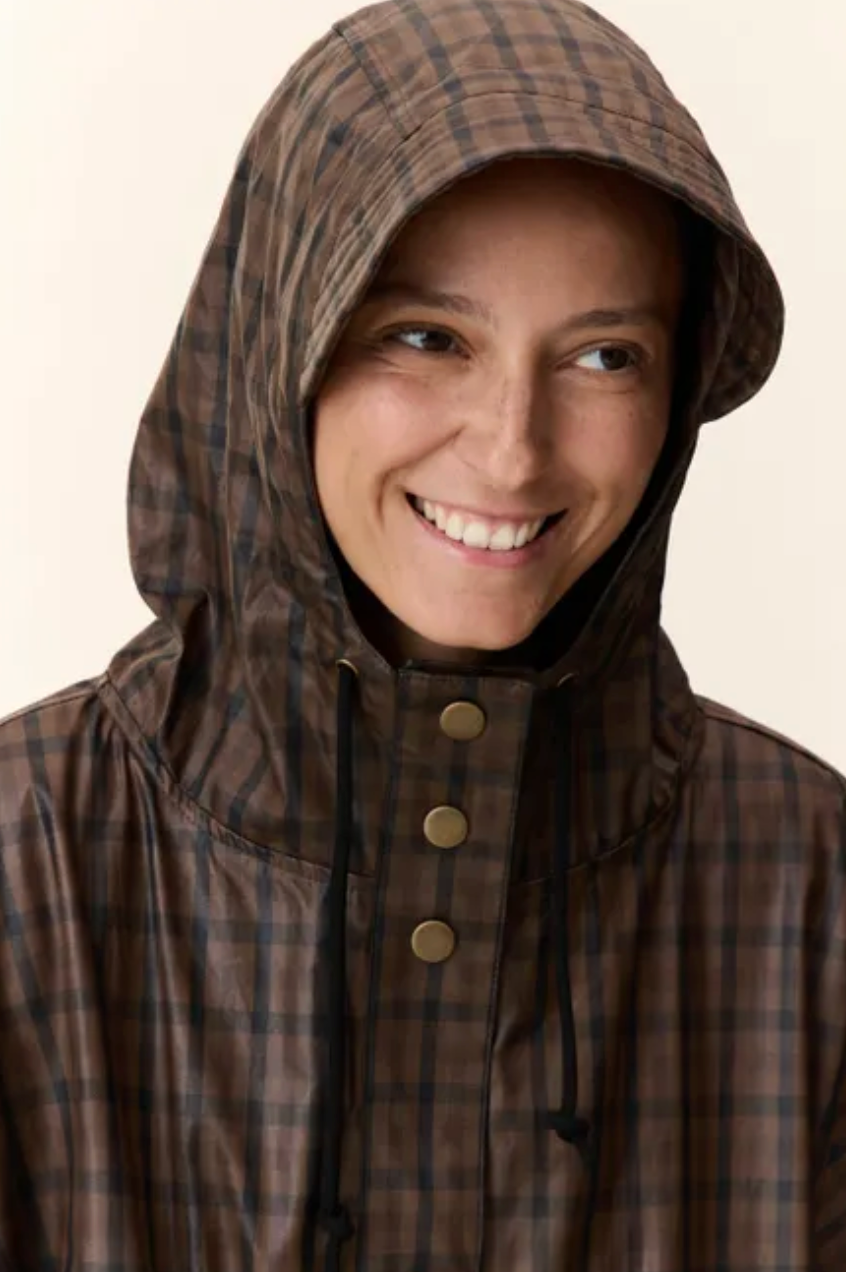 Leon & Harper Vannah Long Coat Brown