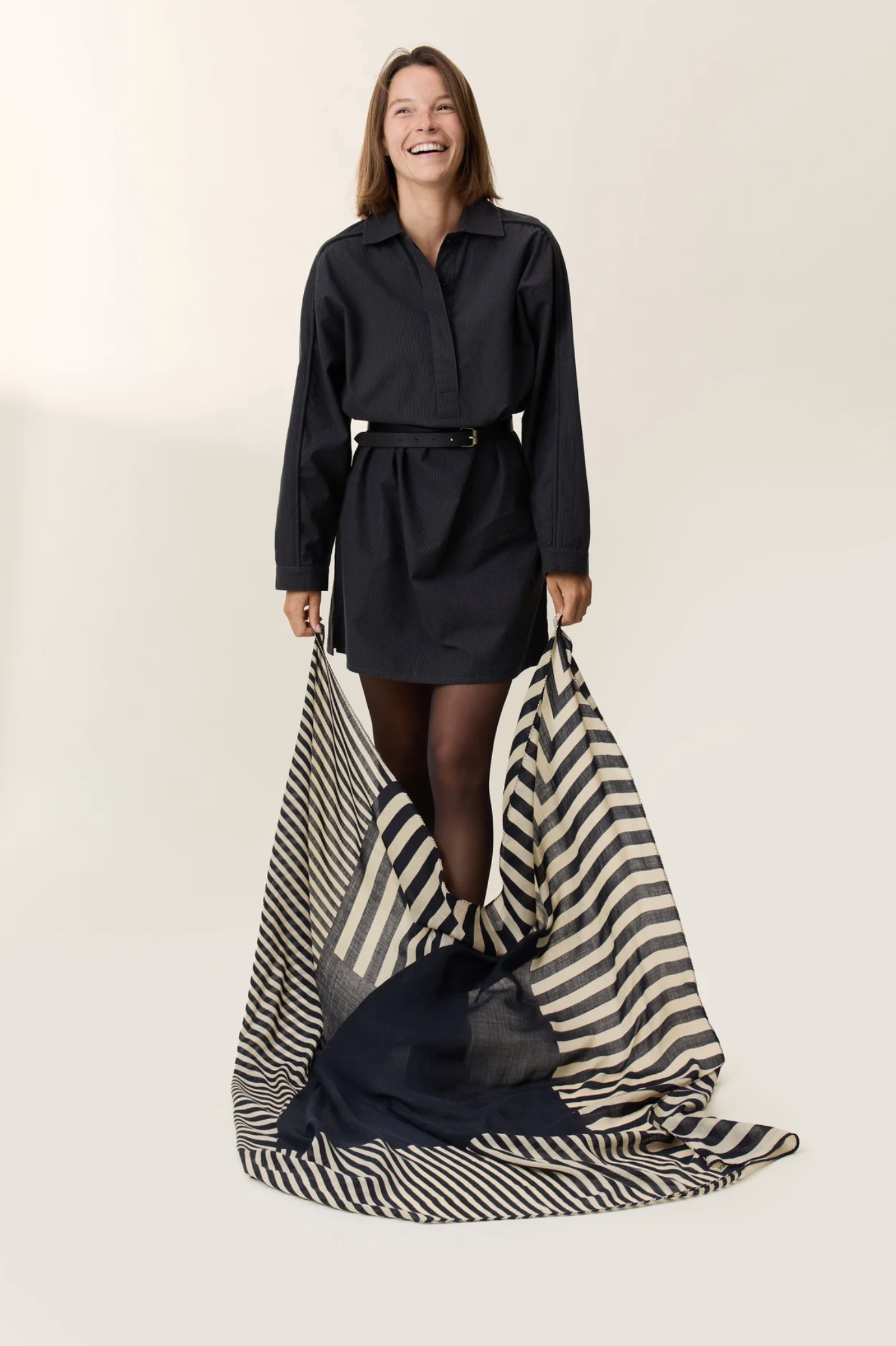Leon & Harper Emile Lines Scarf