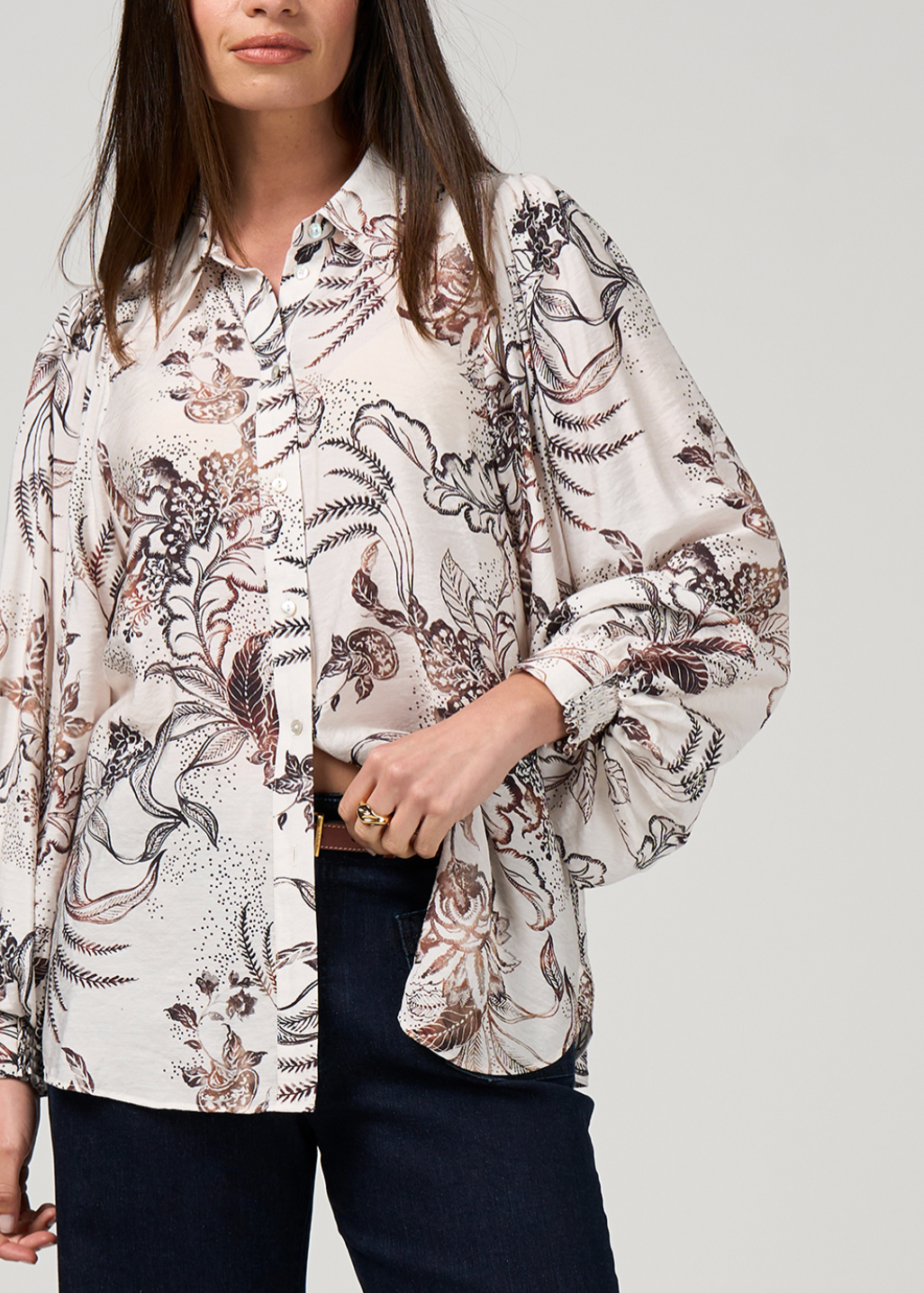 Opulence Shirt Winter White Loobie's Story