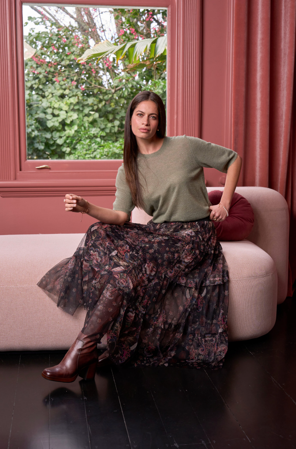 Antoinette Skirt Black Multi  Loobie's Story