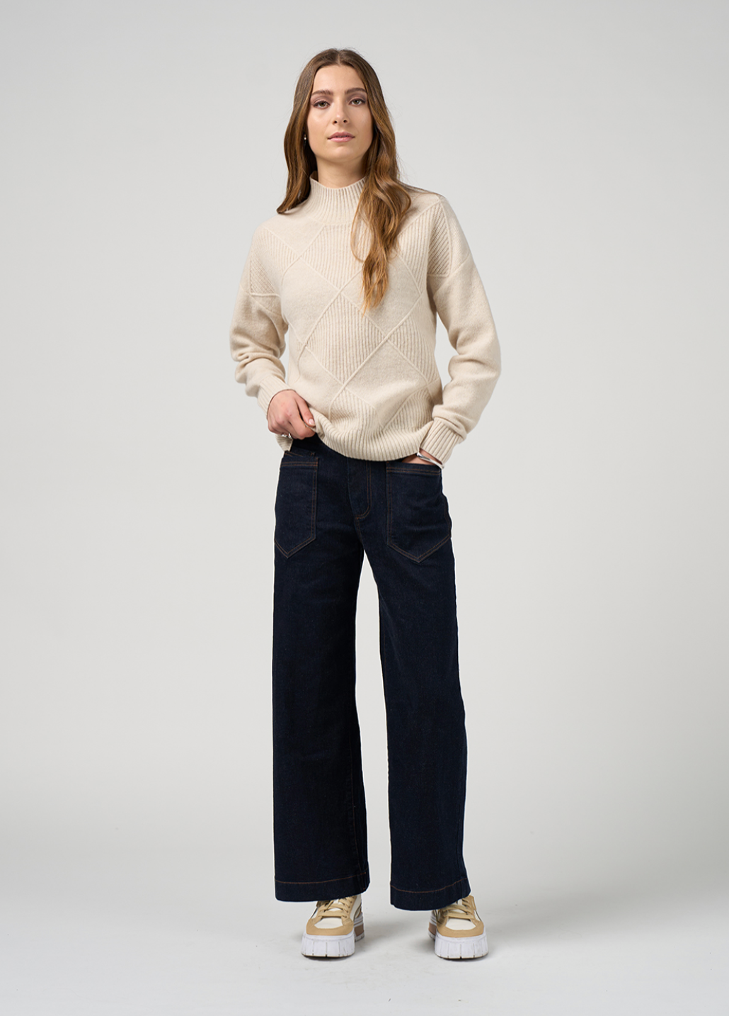 Dressage Sweater Light Stone Madly Sweetly