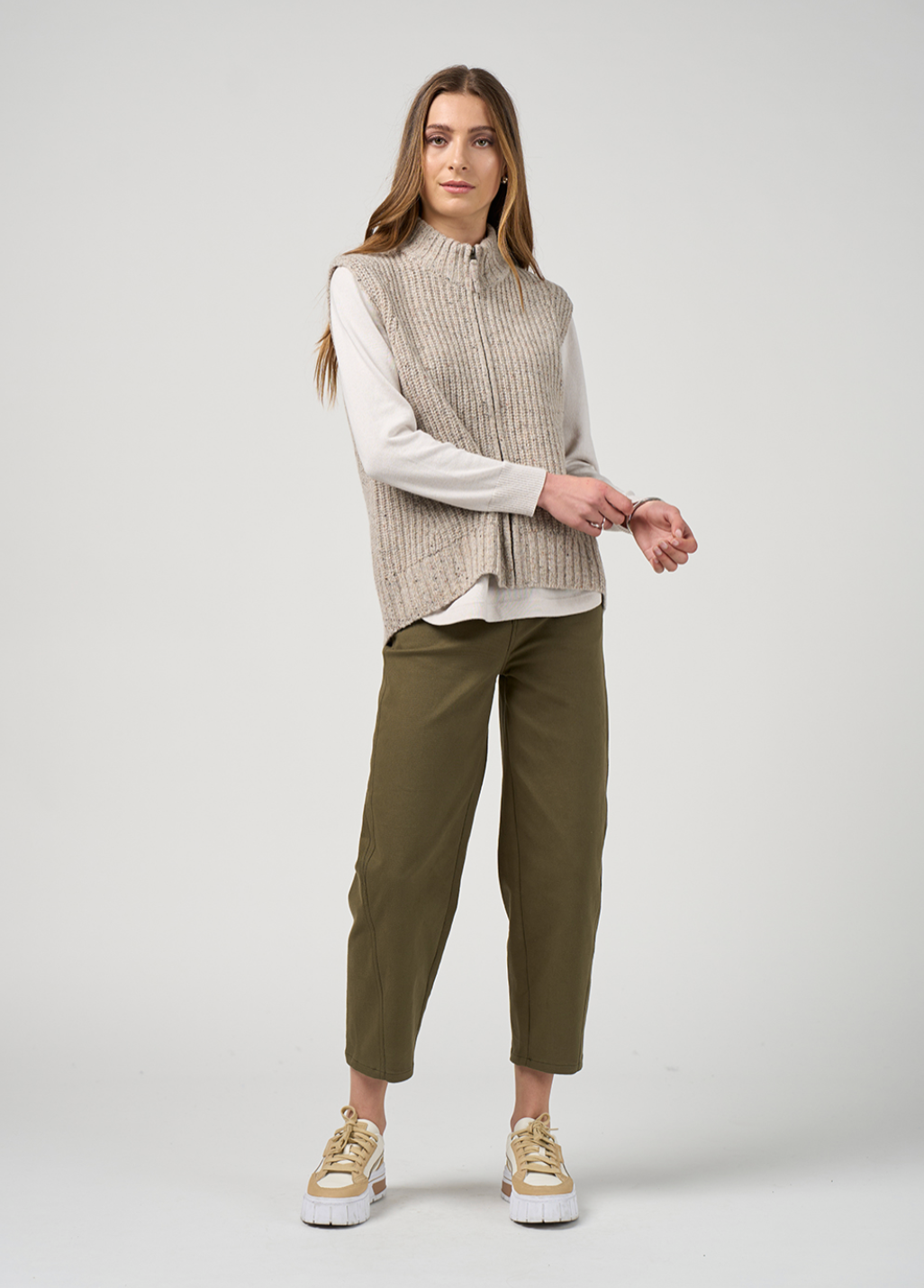 Tetris Pant Khaki Madly Sweetly