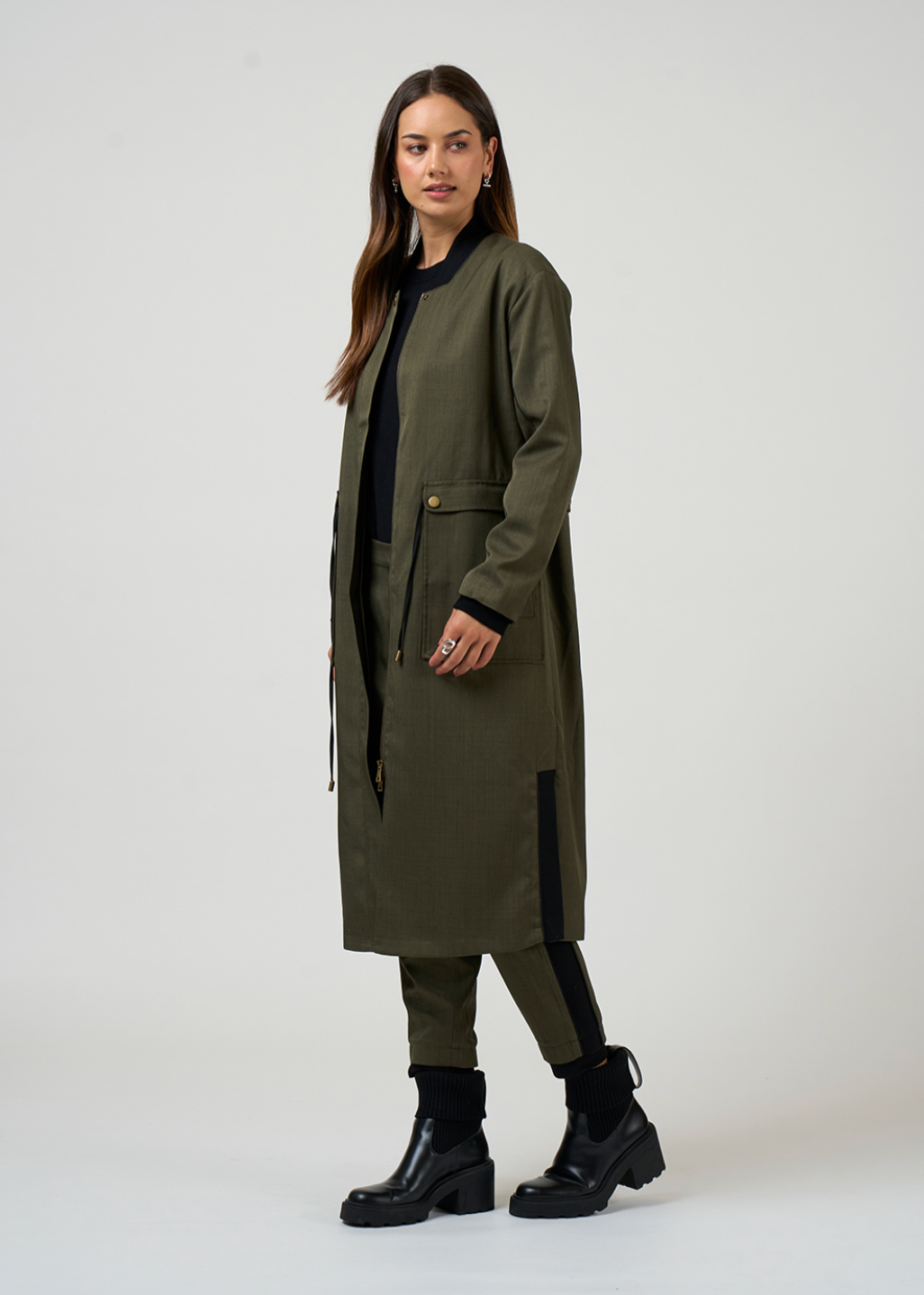 Tactical Coat Khaki Madly Sweetly