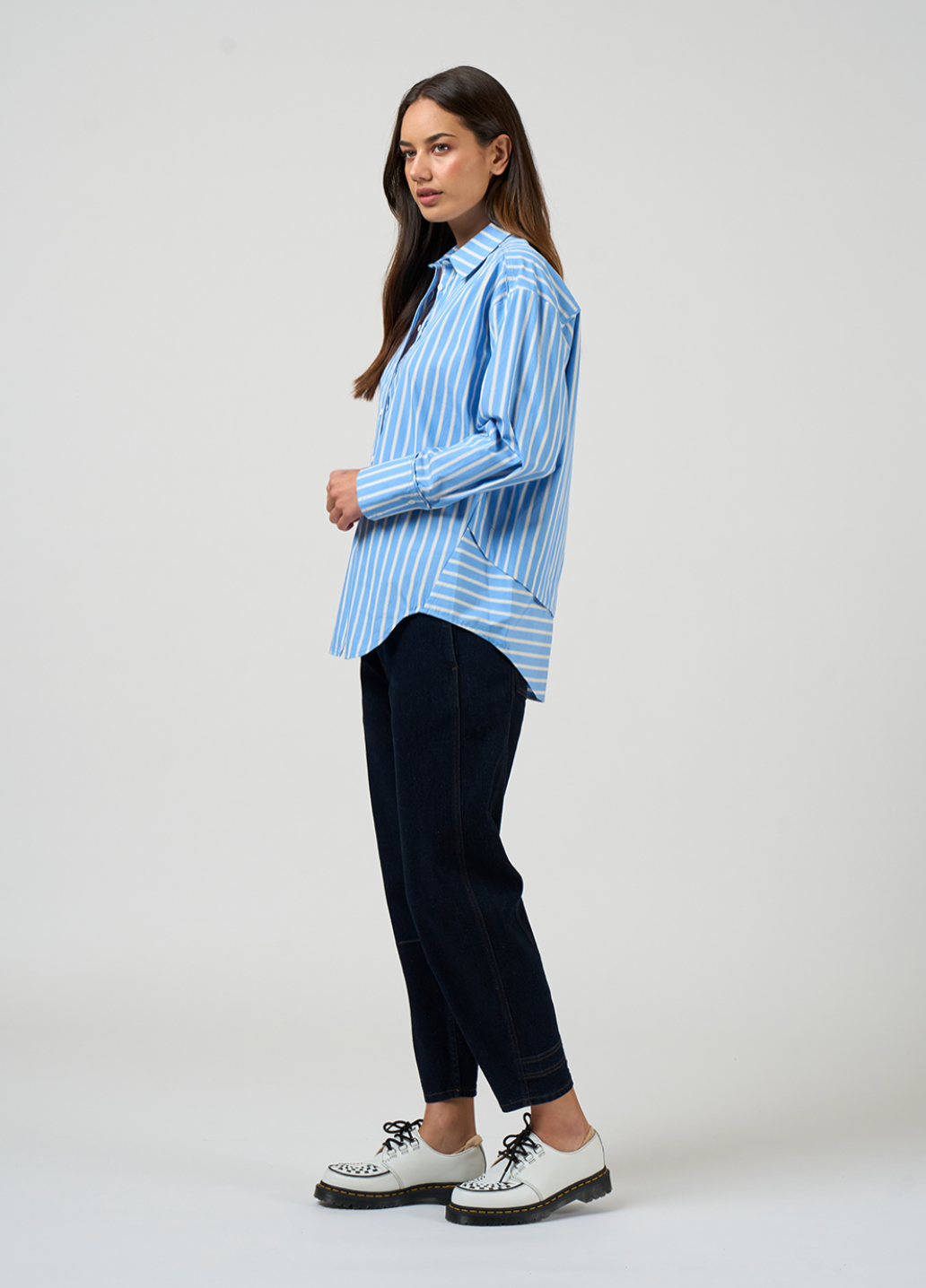 Direction Stripe Shirt Sky Madly Sweetly