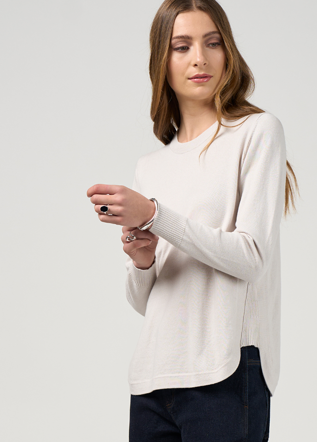 On Repeat Sweater Winter White Madly Sweetly