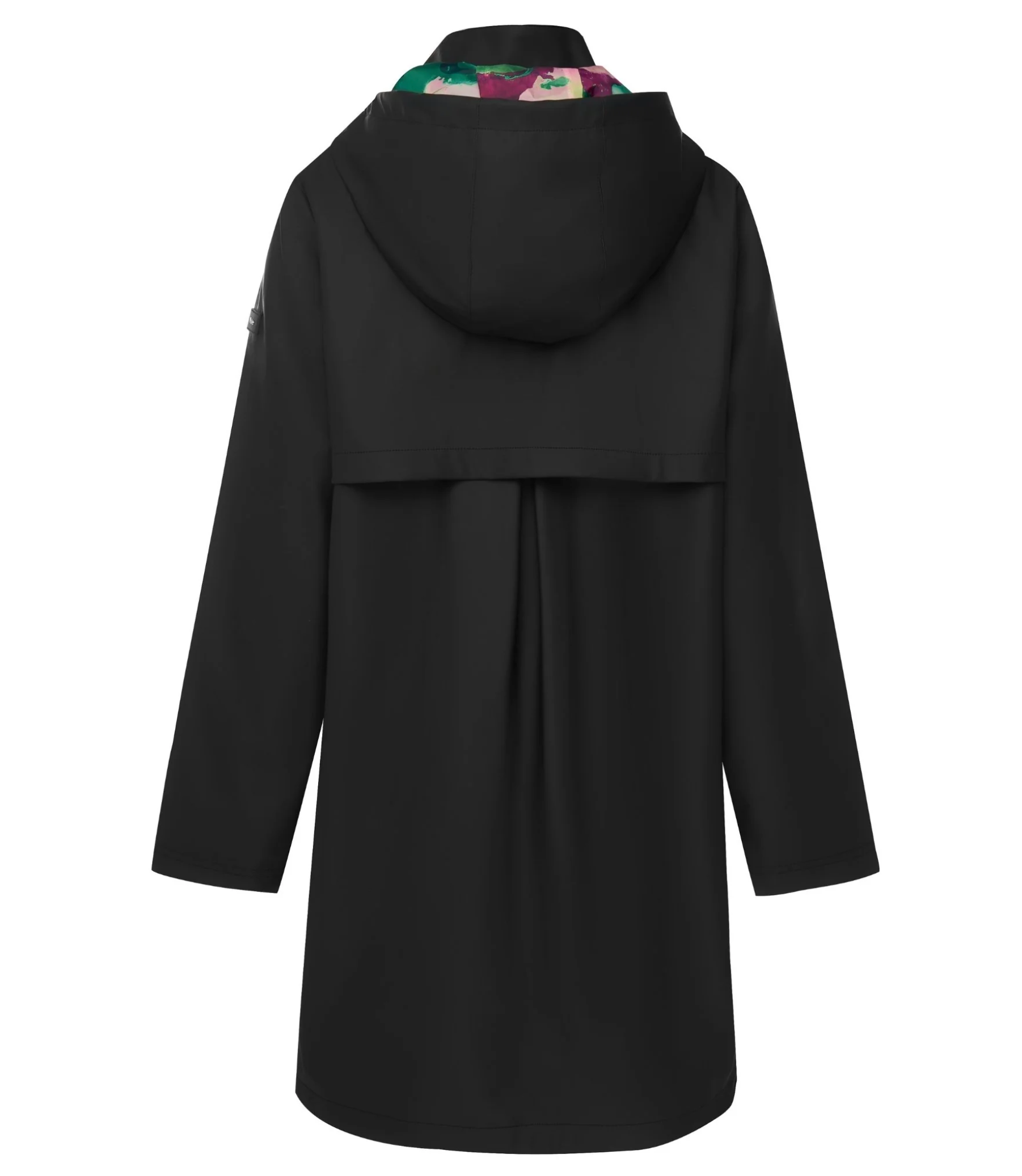 Billie Rain Coat Black Evie Marble Moke