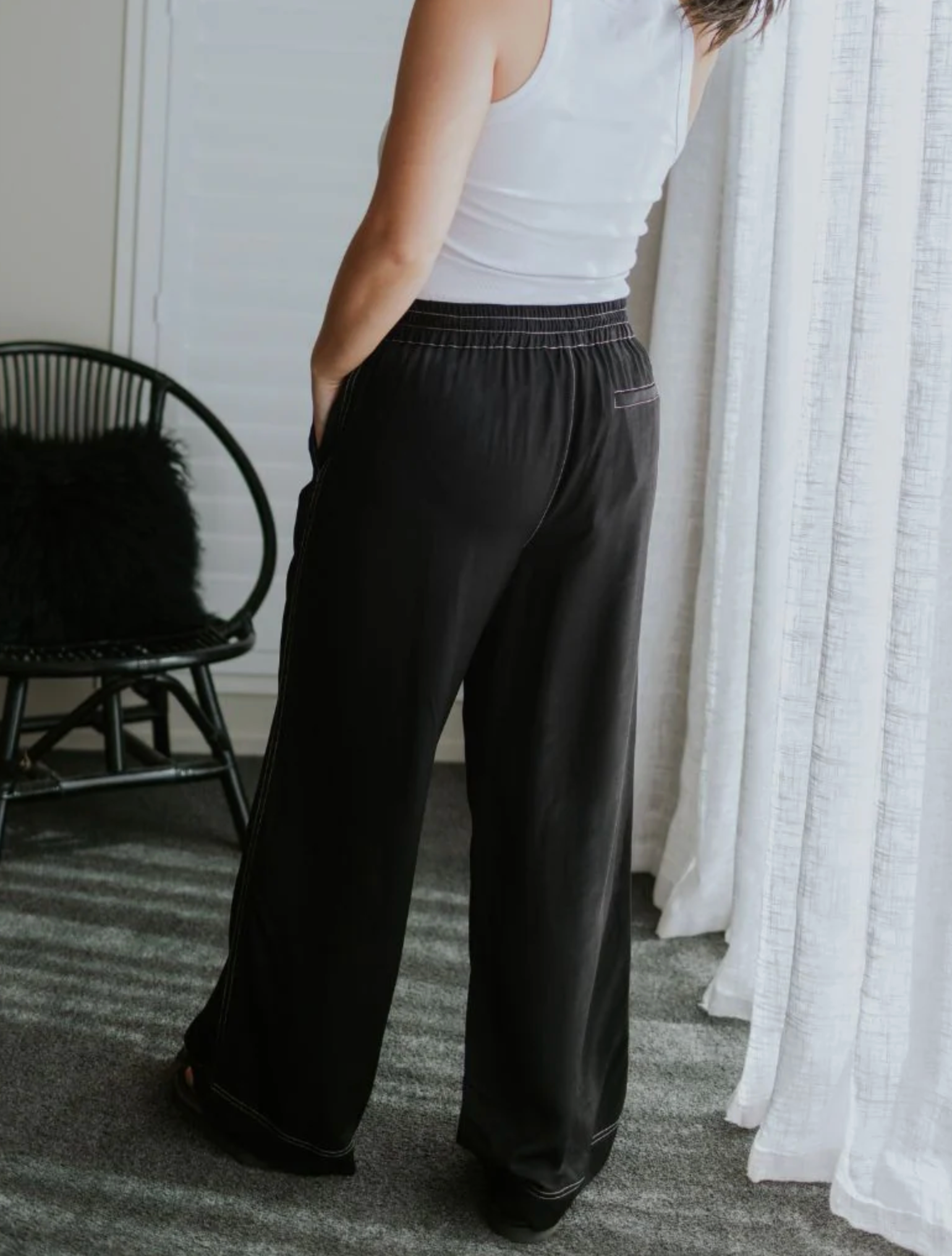 Bowie Pant Black Moke