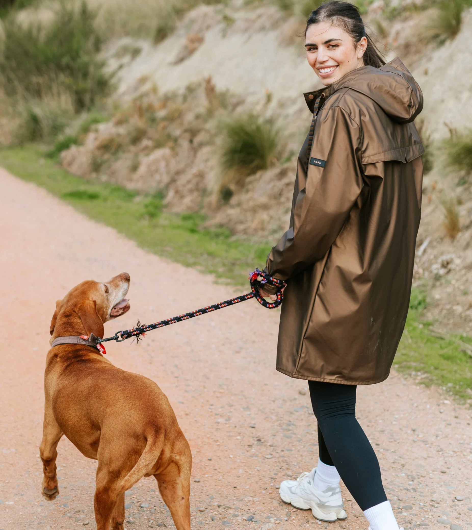 CHARLIE Antique Gold RainCoat MOKE