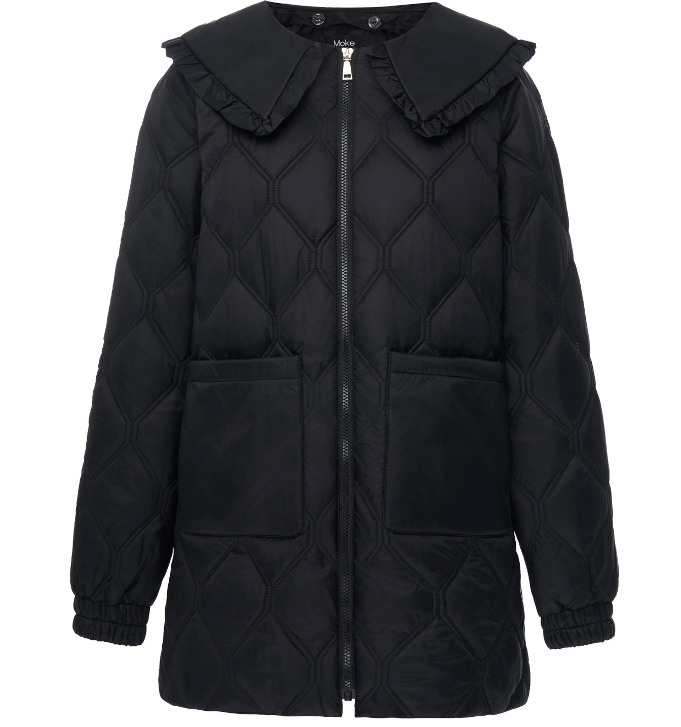 TESS Quilt Coat Black MOKE