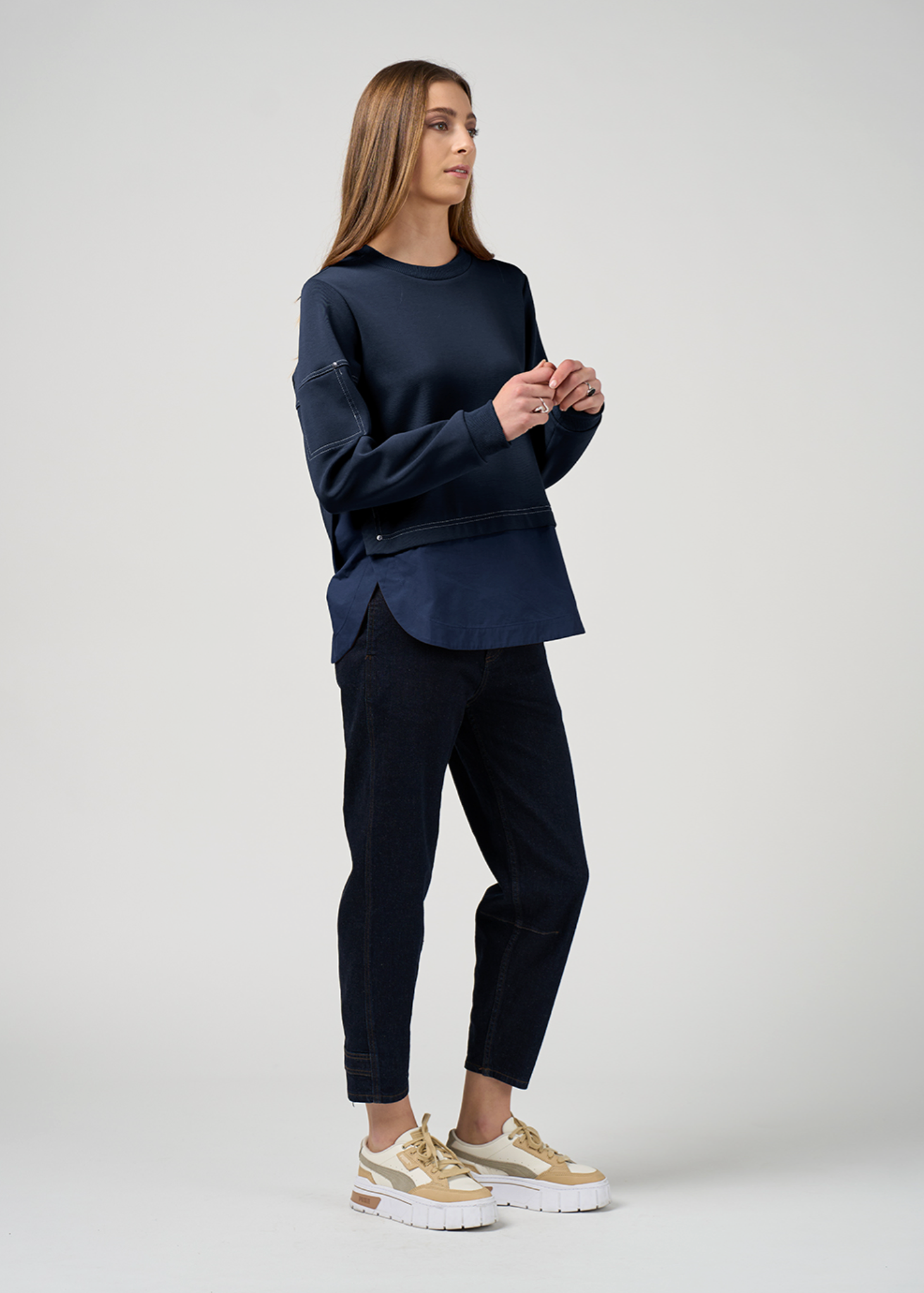 McKenzie Sweatshirt Navy Madly Sweetly