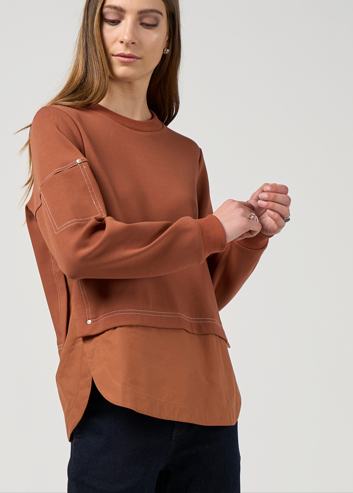 McKenzie Sweatshirt Rust Madly Sweetly
