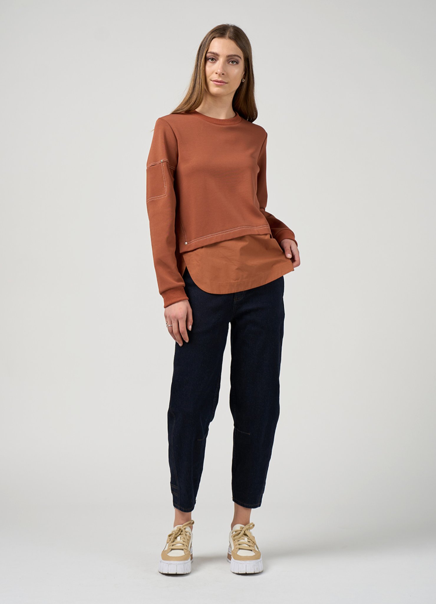 McKenzie Sweatshirt Rust Madly Sweetly