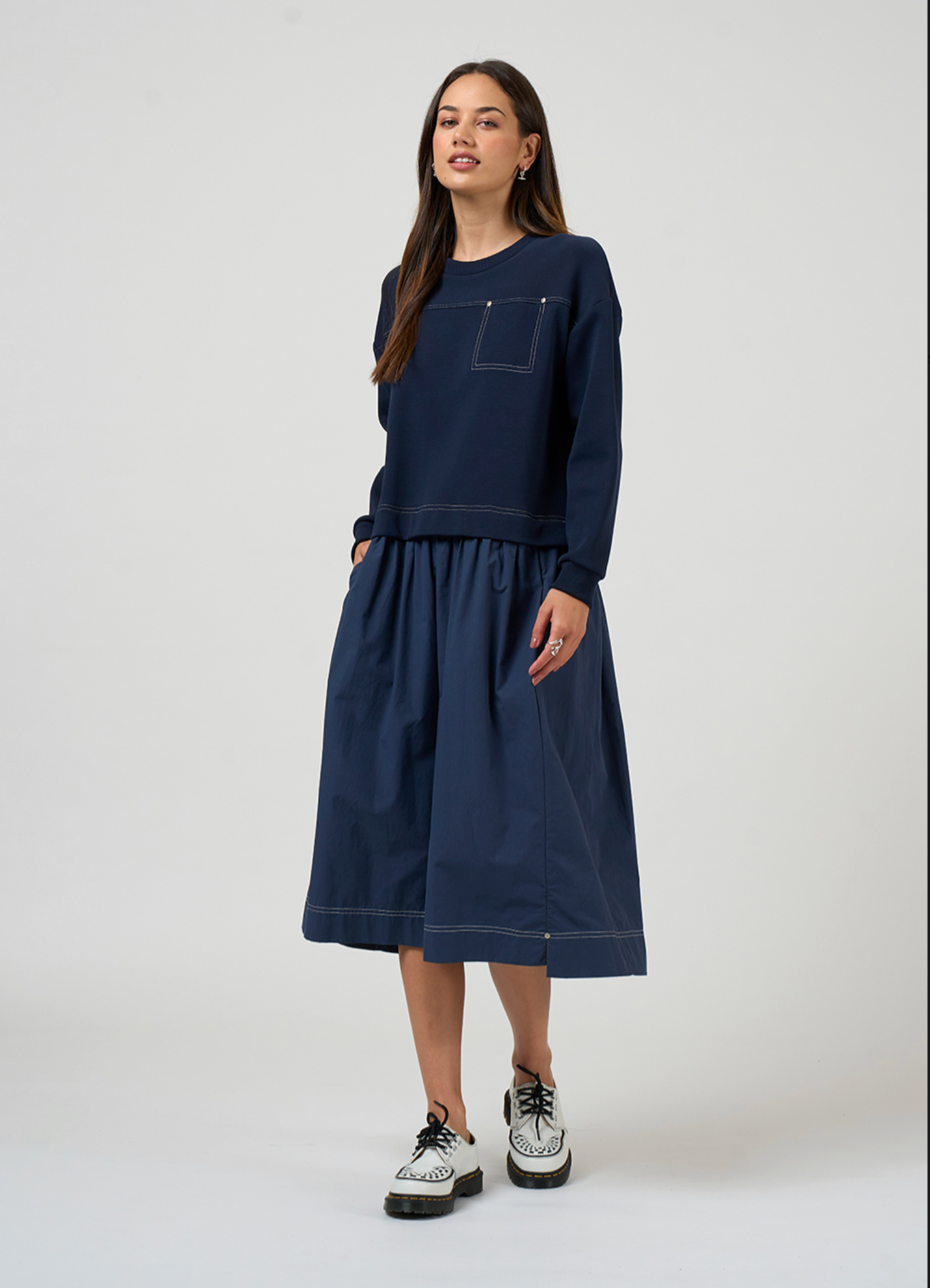 McKenzie Dress Navy Madly Sweetly