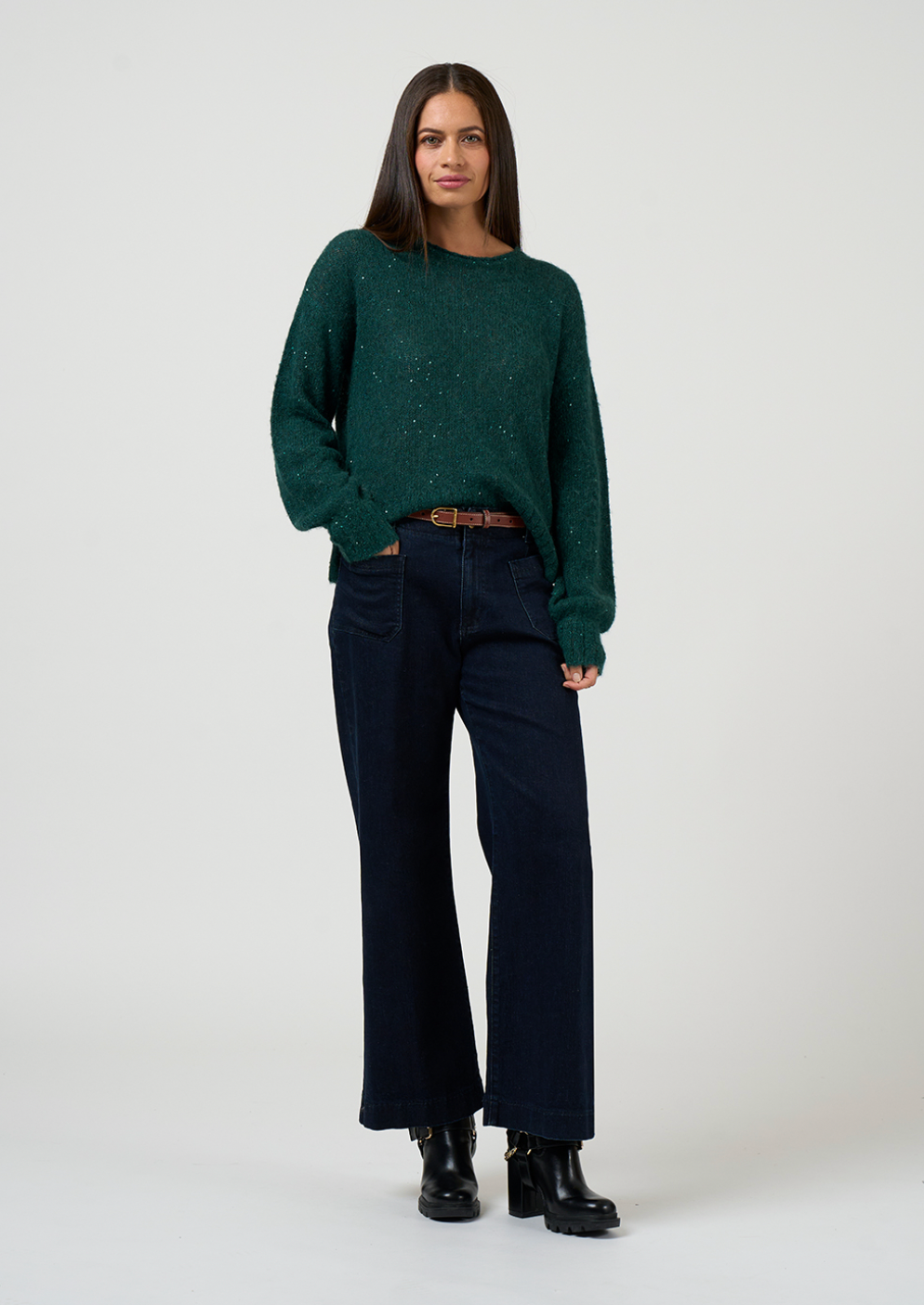 Ritz Sweater Loobie's Story Evergreen