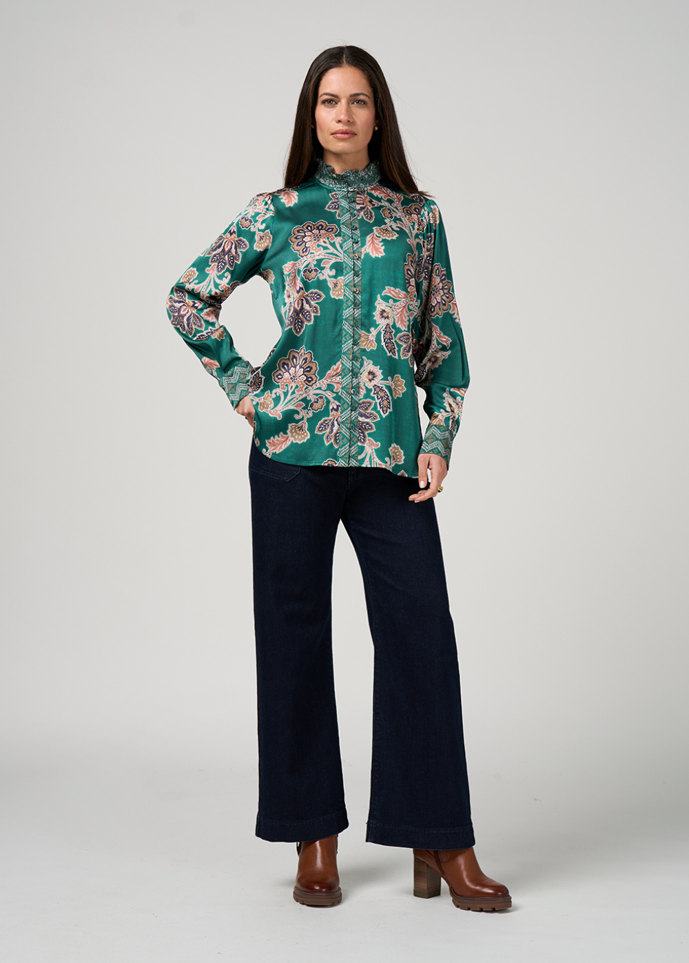 Versailles Shirt Loobie's Story Evergreen Multi