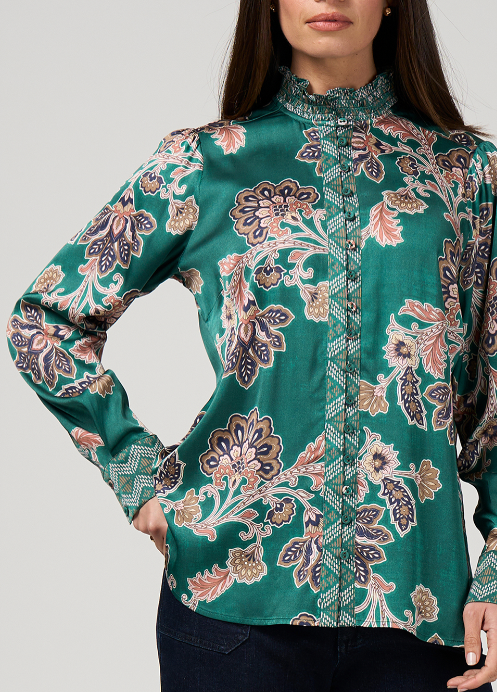 Versailles Shirt Loobie's Story Evergreen Multi