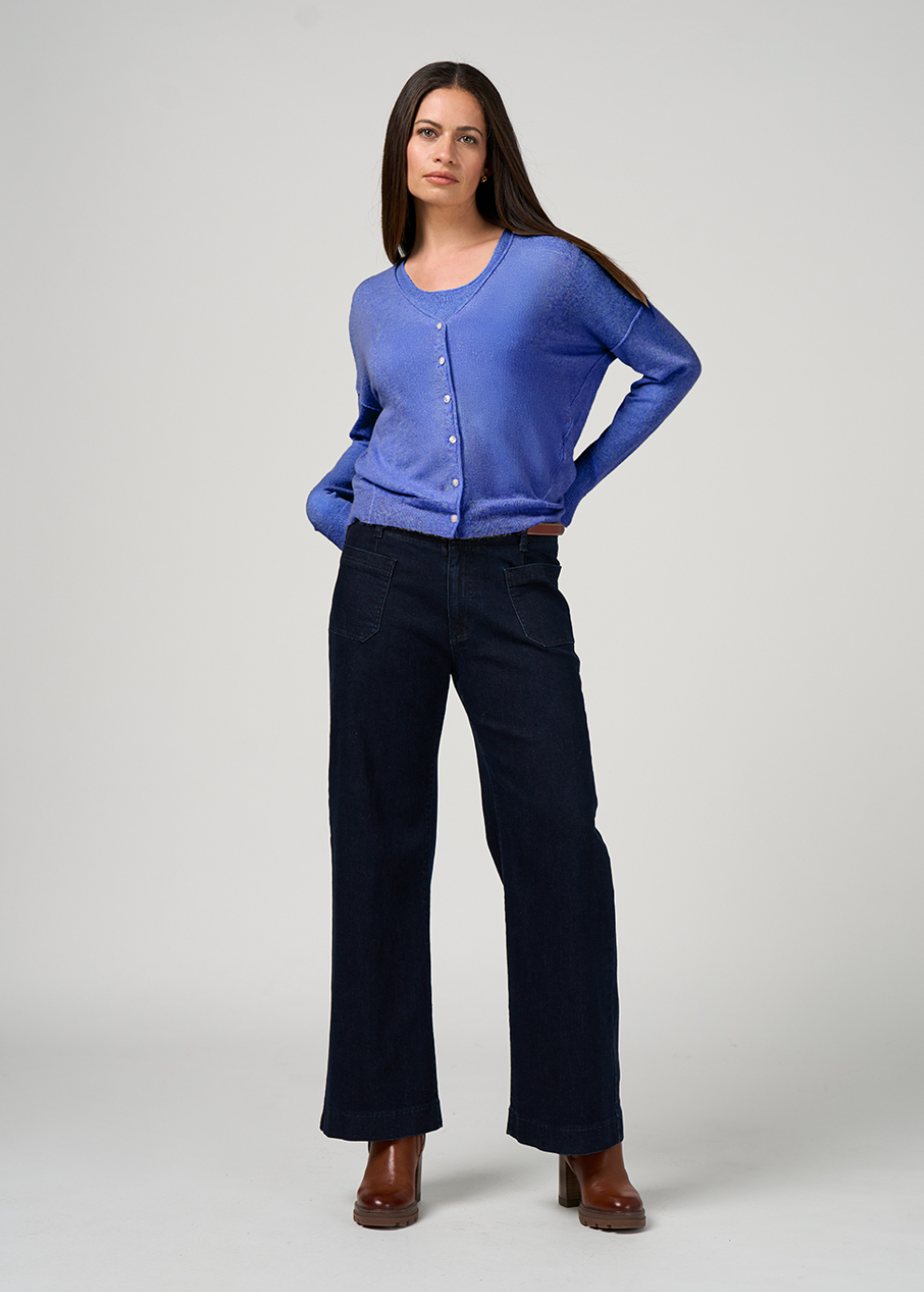 Lumira Cardigan Loobie's Story Sapphire Blue
