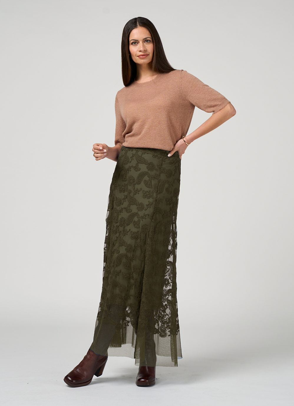 Filigree Skirt Olive Loobie's Story