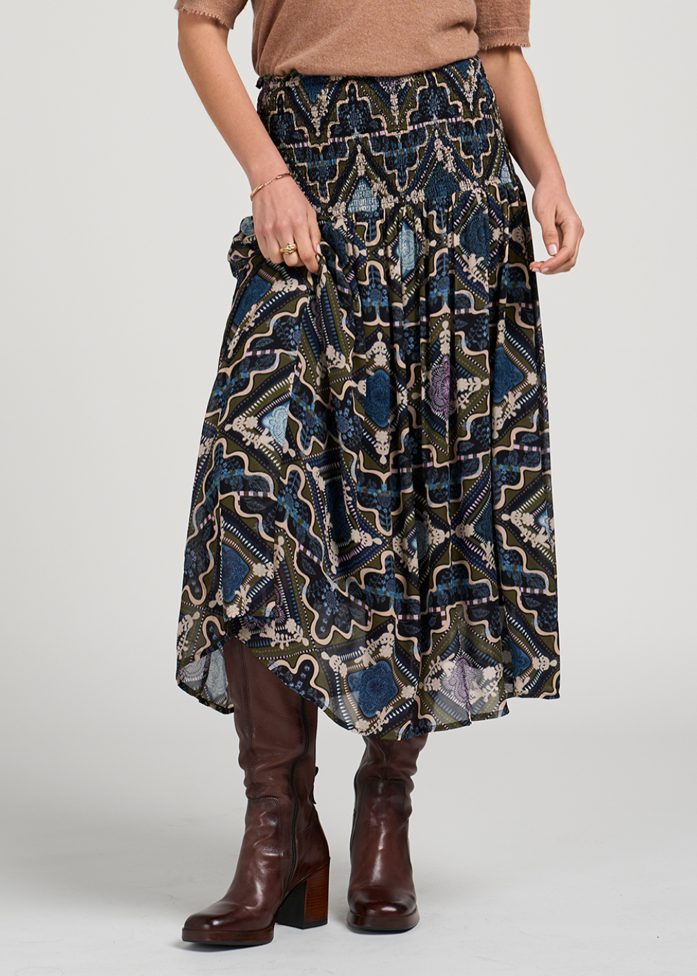 Regalia Skirt Olive Multi Loobie's Story