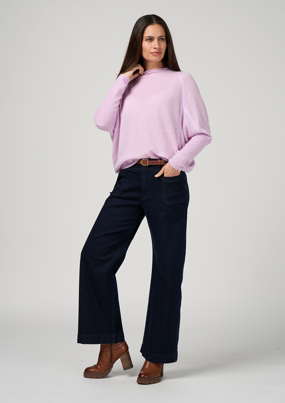 Astoria Batwing Sweater Lilac