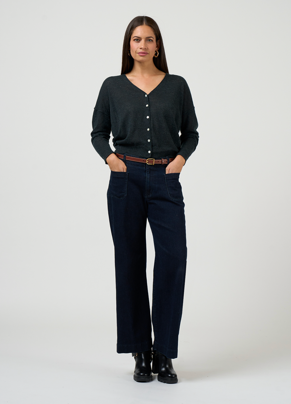 Lumira Cardigan Loobie's Story Liquorice