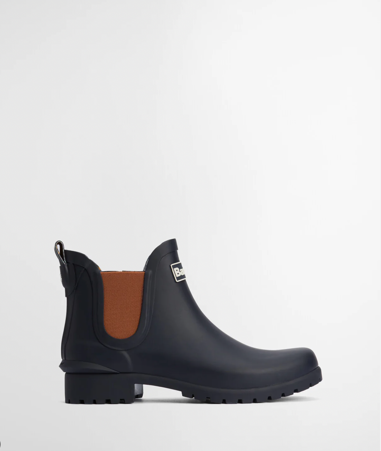 Barbour Wilton Chelsea Welly Navy/Brown EU42