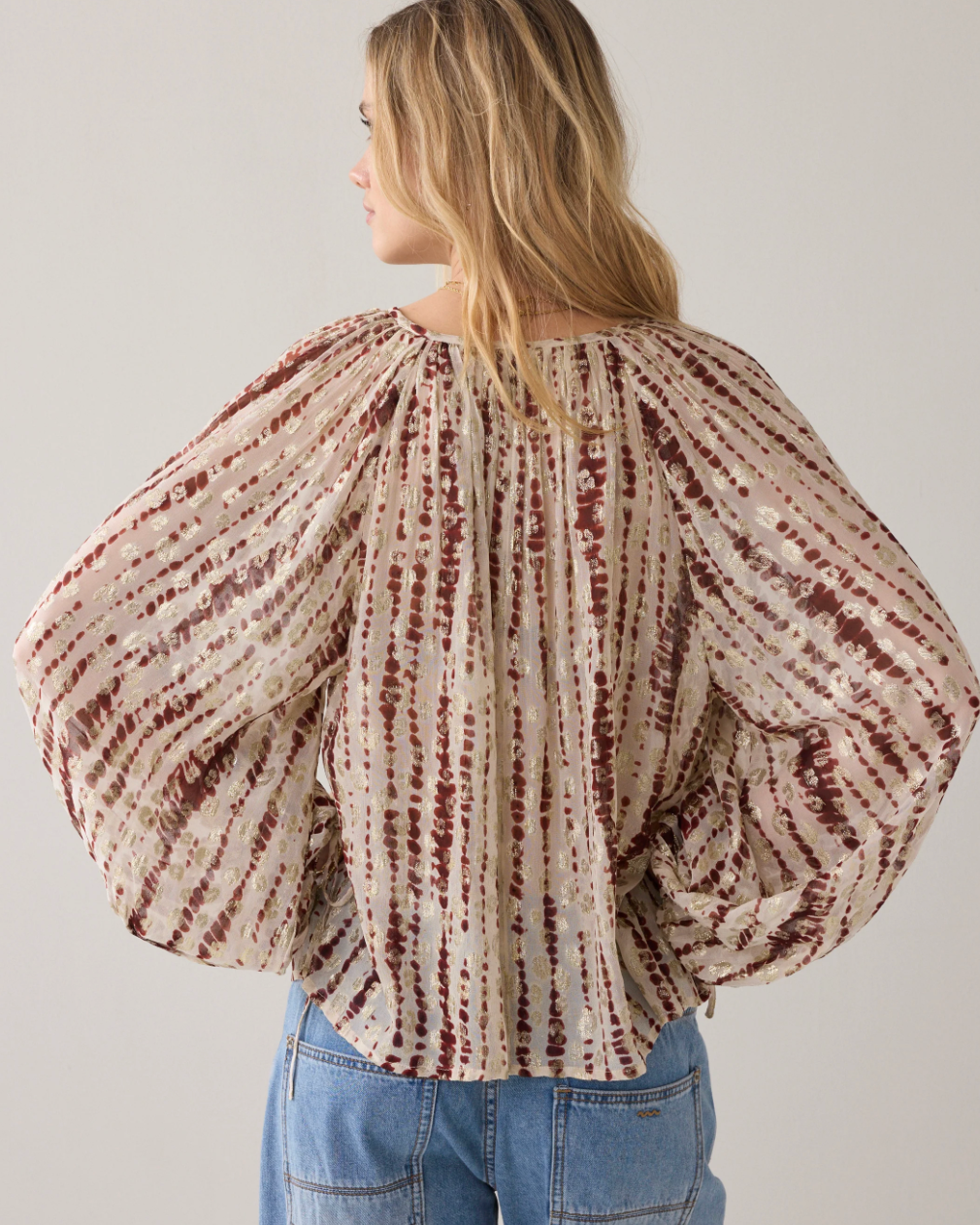 Summum Top TieDye Georgette Red