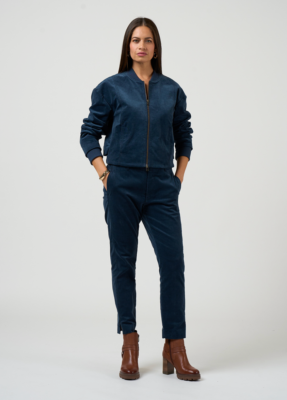 Velora Tapered Pant Denim Loobies Story