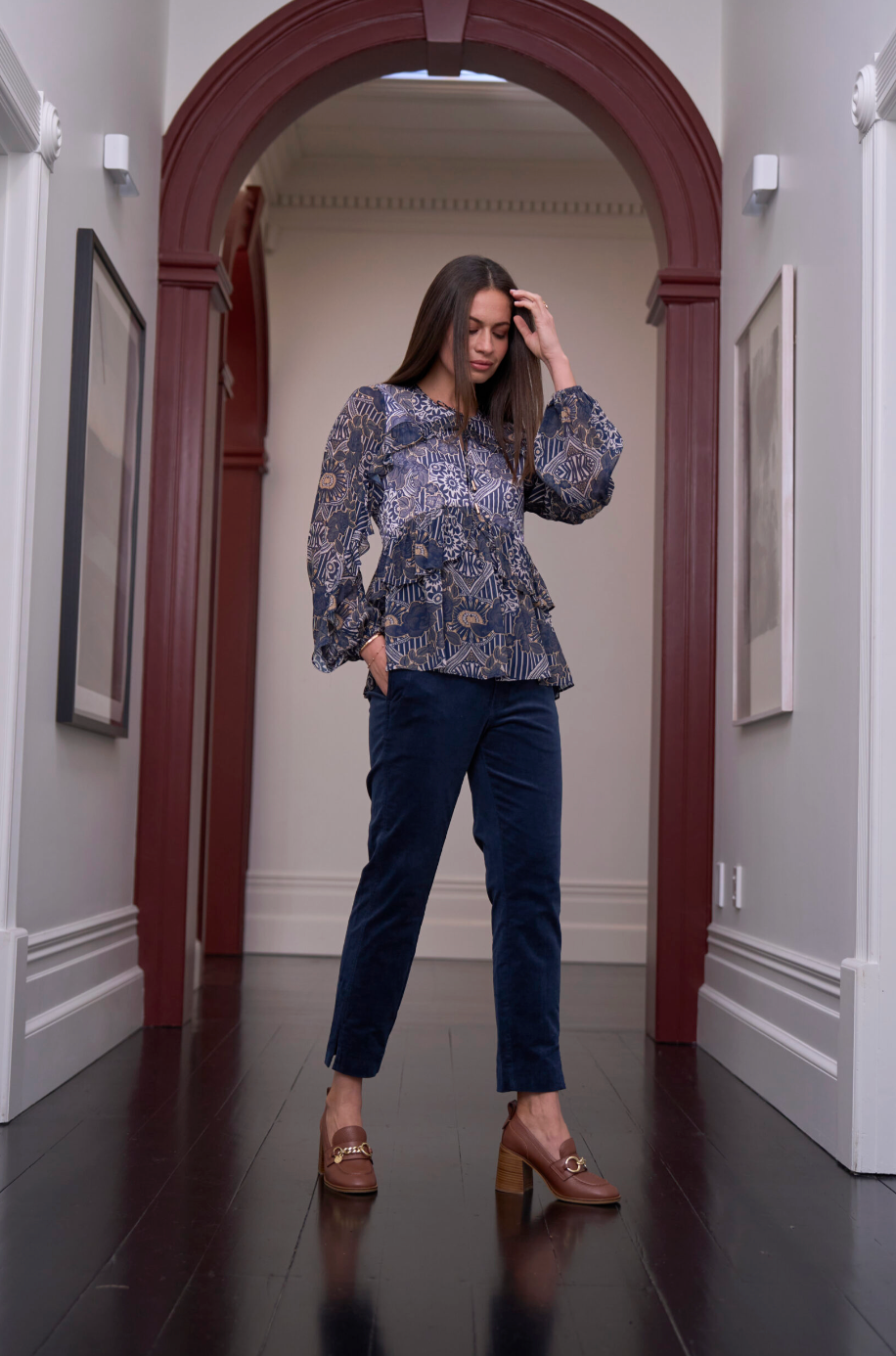 Velora Tapered Pant Denim Loobies Story