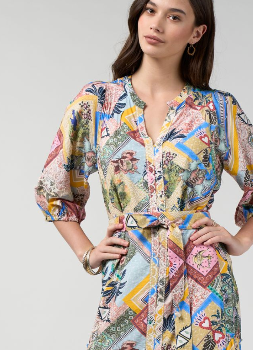Loobie's Story Ceylon Midi Dress - Multi