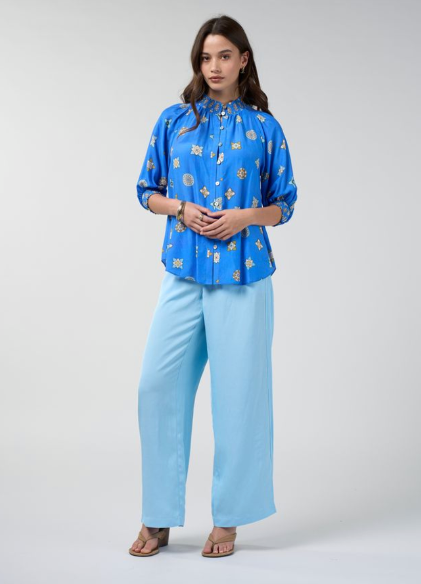Loobie's Story Dambulla Shirt - Azure Multi