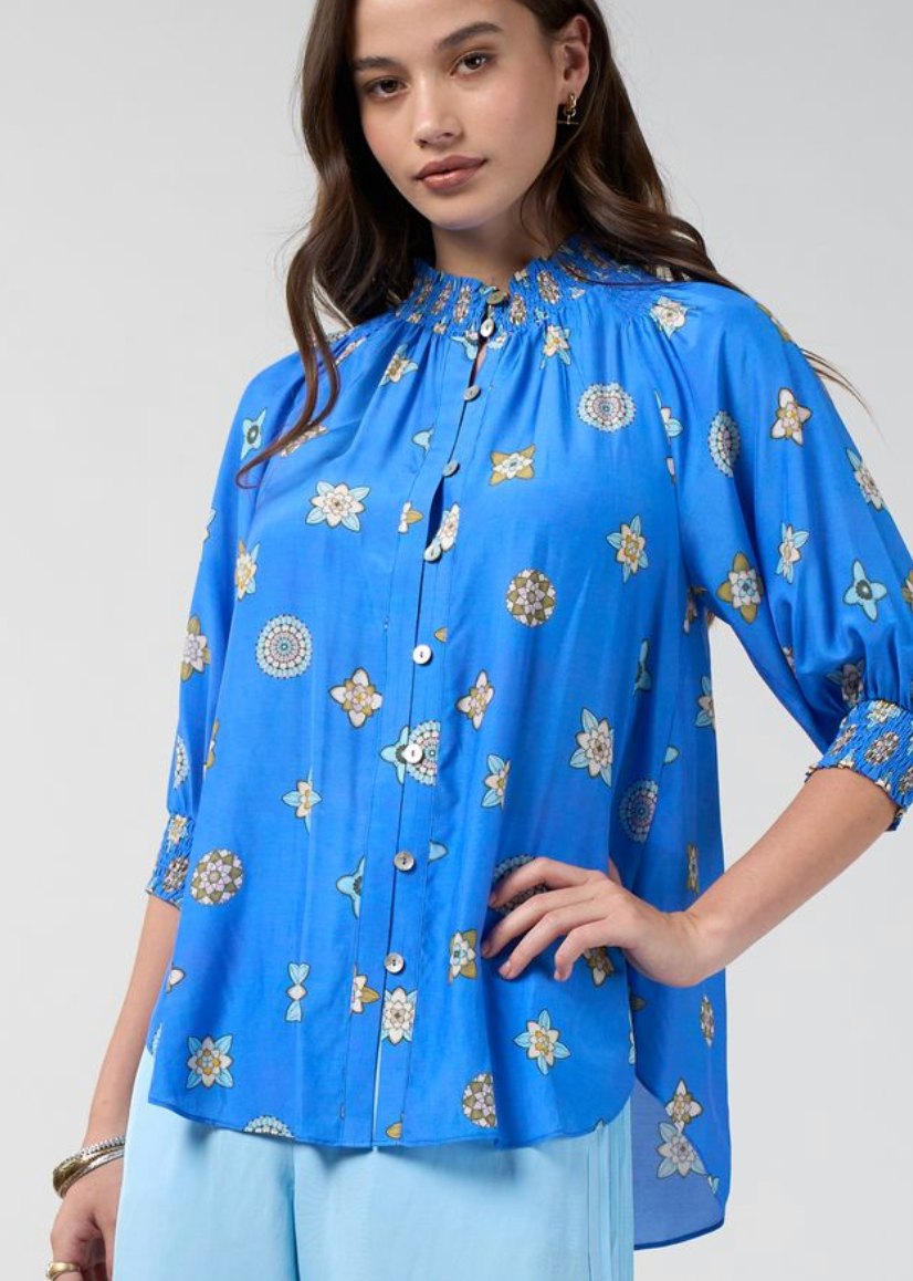 Loobie's Story Dambulla Shirt - Azure Multi