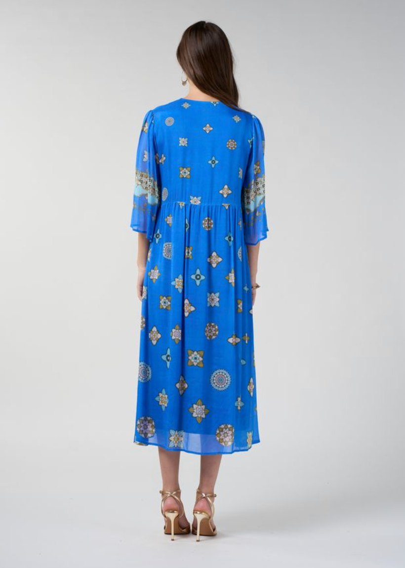 Loobie's Story Dambulla Midi Dress - Azure Multi