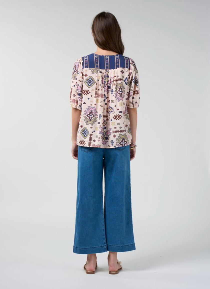 Loobie's Story Lanka Top - Bone Multi