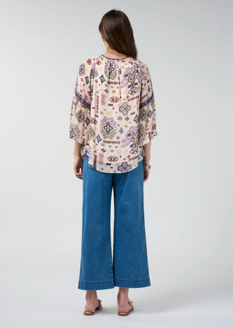 Loobie's Story Lanka Blouse - Bone Multi
