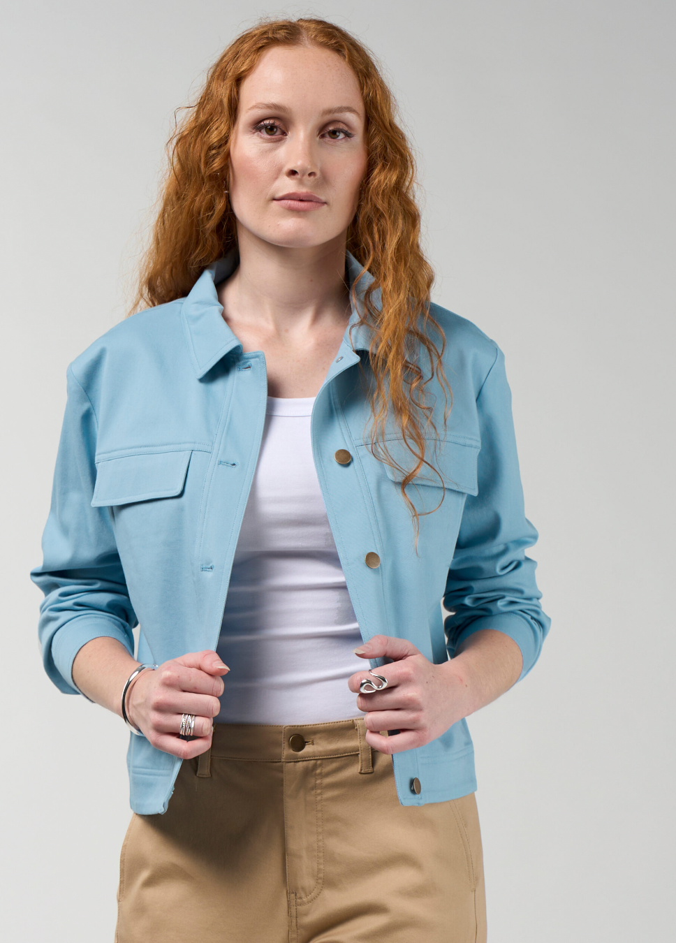 Madly Sweetly Essence Jacket - Powder Blue