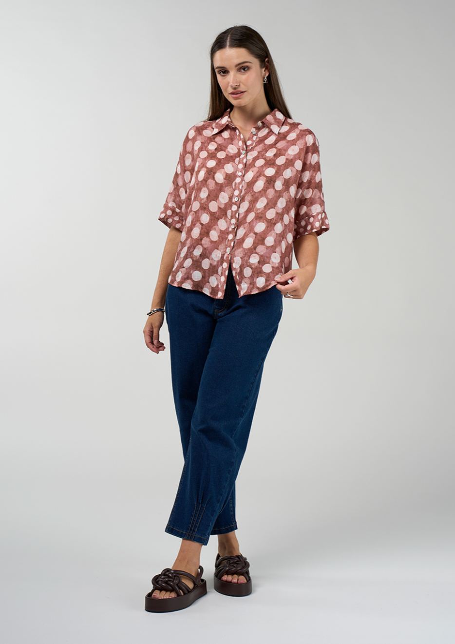 Madly Sweetly Vision Shirt - Cocoa Multi