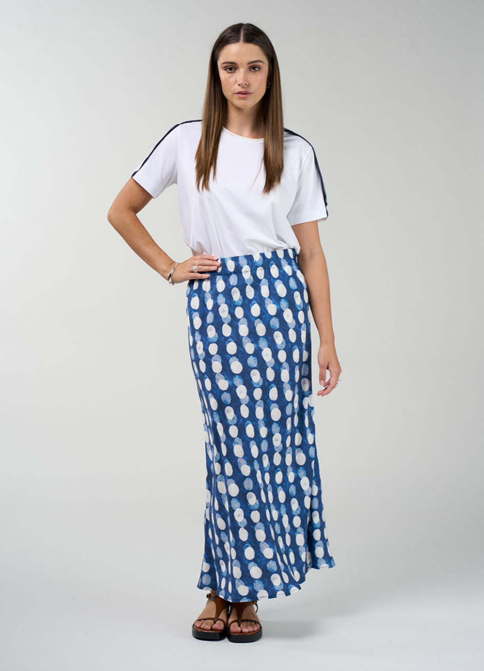 Madly Sweetly Vision Skirt - Denim Multi