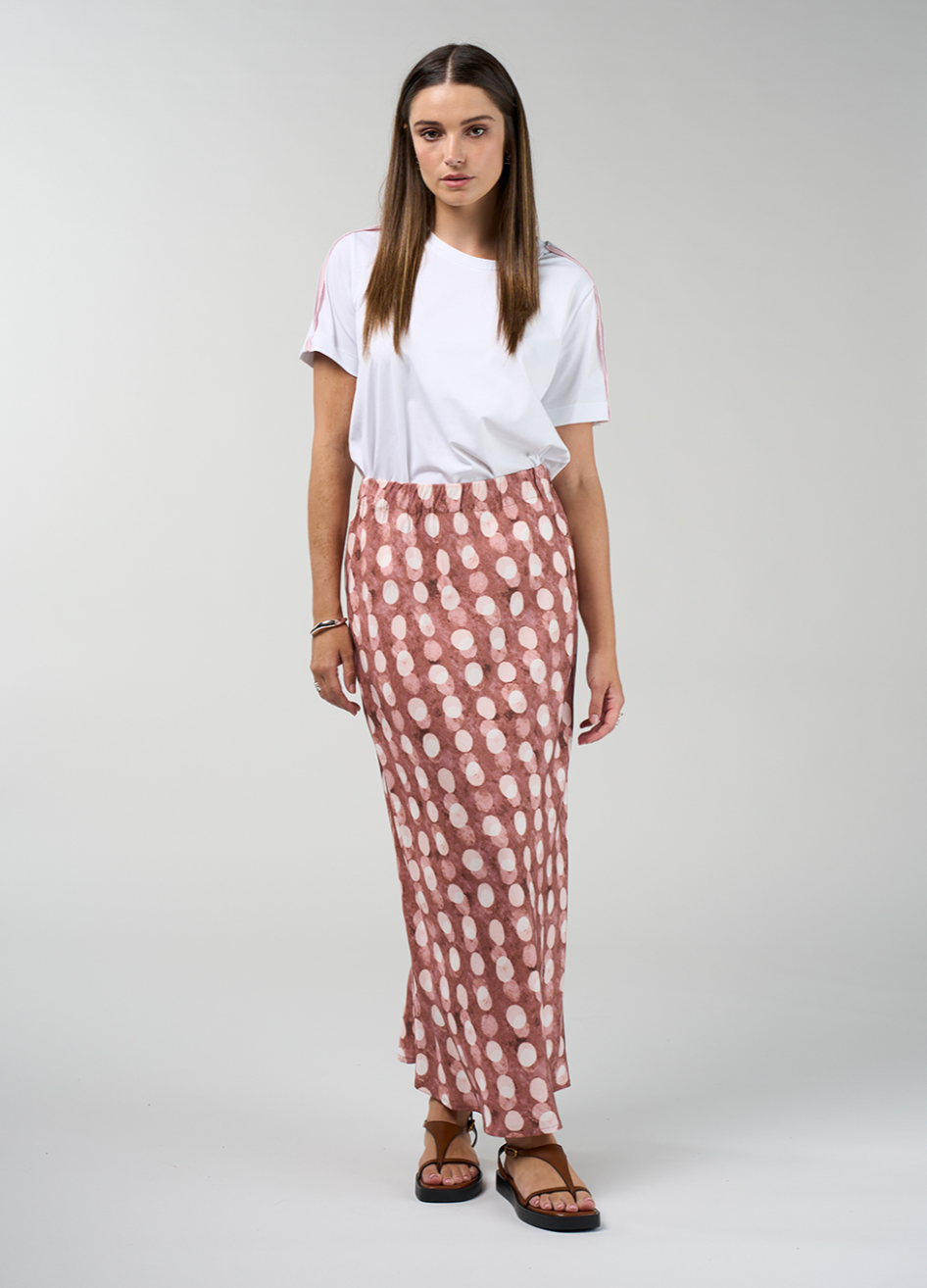 Madly Sweetly Vision Skirt - Cocoa Multi
