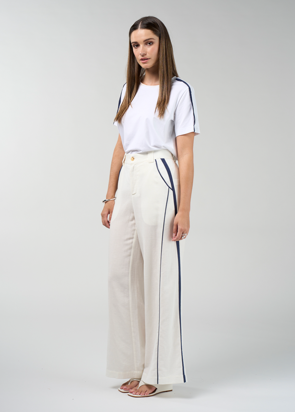 Madly Sweetly Duality Pant - Silk White