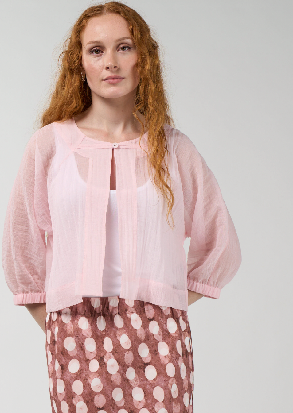 Madly Sweetly Frame Jacket - Blush