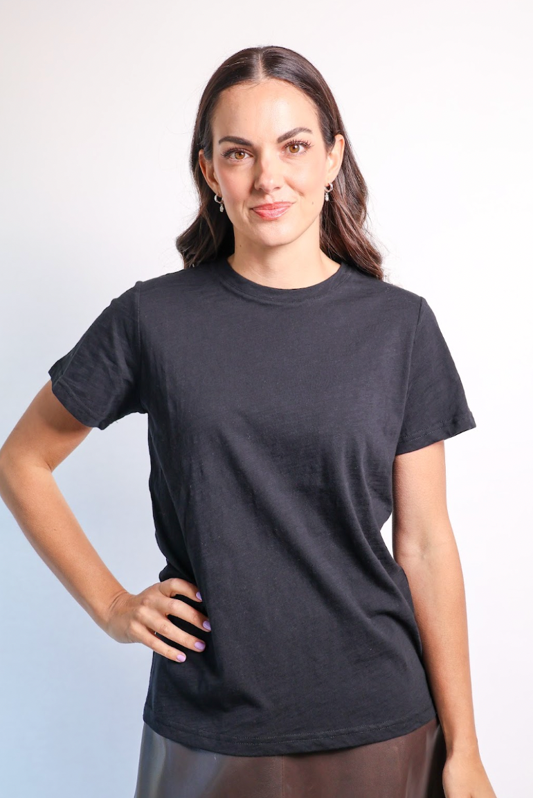 Remy Round  Neck T Shirt Velveteen Rabbit - Black