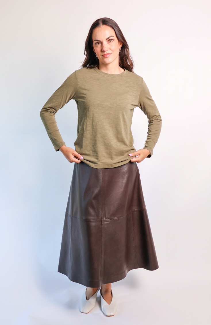 Velveteen Rabbit Long Sleeve Lucie Tee Olive