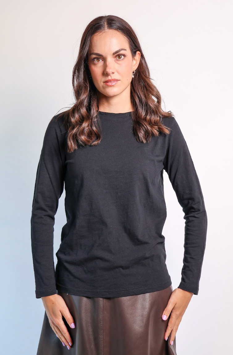 Velveteen Rabbit Long Sleeve Lucie Tee Black