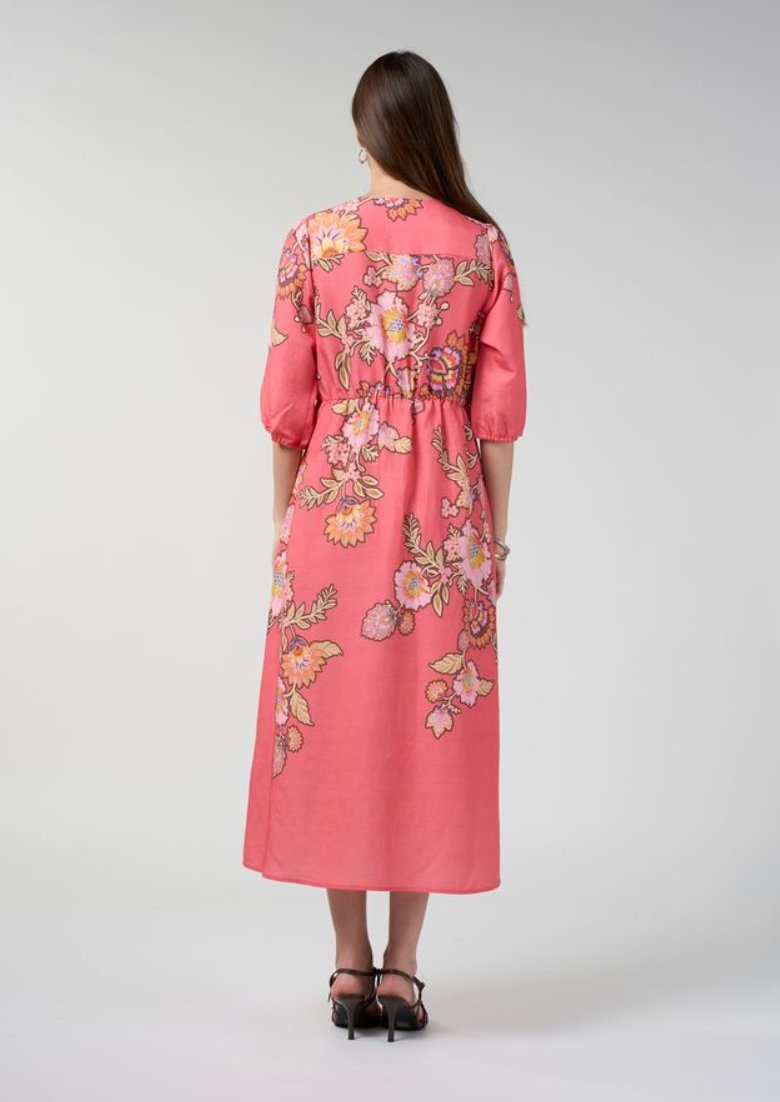 Loobie's Story Mirissa Shirt Dress - Coral Multi