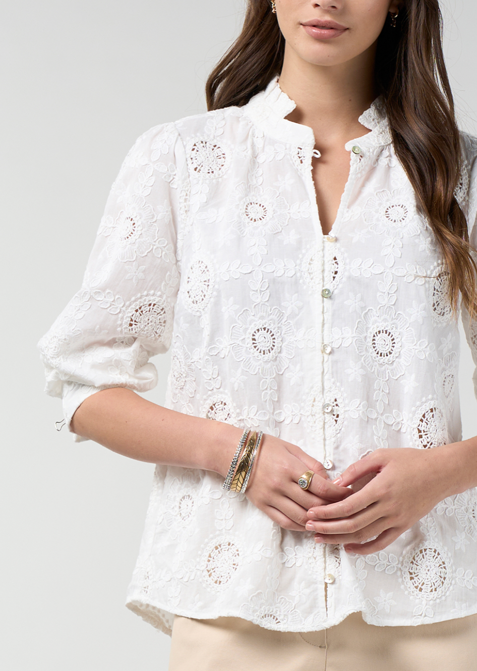 Loobie's Story Asmita Shirt - Silk White