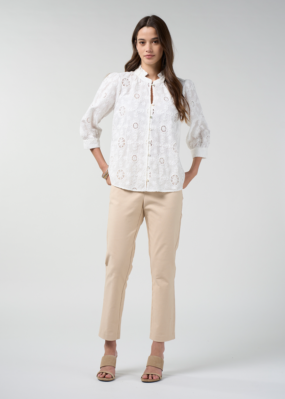 Loobie's Story Asmita Shirt - Silk White